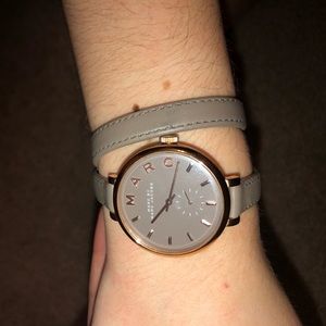 Marc by Marc Jacobs Double Wrap Leather Watch